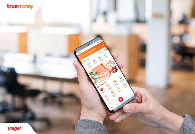Dễ dàng mua vé máy bay VietJet trên ví điện tử TrueMoney de dang mua ve may bay vietjet tren vi dien tu truemoney