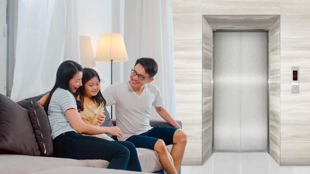 Bảo vệ thang máy gia đình trong mùa mưa