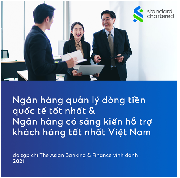standard chartered vietnam nhan hai giai thuong cua the asian banking finance