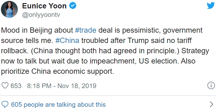 Bắc Kinh bi quan về thỏa thuận thương mại