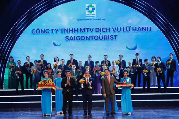Lữ hành Saigontourist lần thứ 7 liên tiếp nhận danh hiệu “Thương hiệu Quốc gia”