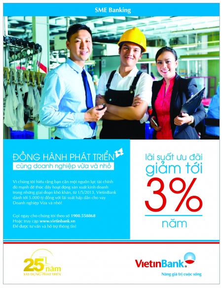 VietinBank dành 5000 tỷ đồng cho vay DNNVV với lãi suất ưu đãi