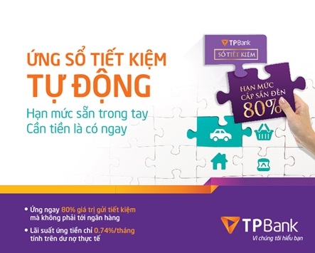 Cấp hạn mức tín dụng tự động cho khách hàng gửi tiết kiệm