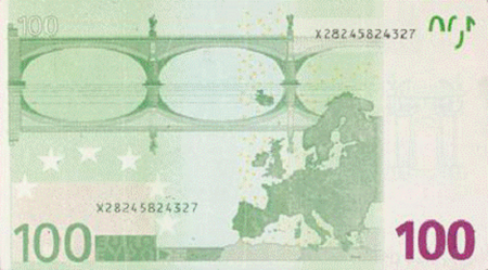 Interpol thông báo tiền 100 EURO giả mới Interpol thông báo tiền 100 EURO giả mới