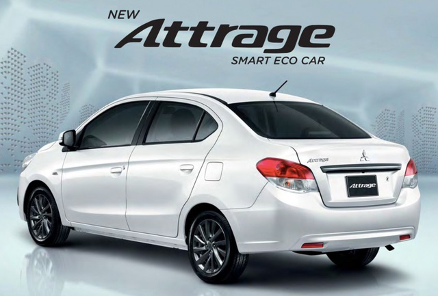 Mitsubishi Attrage 2016 có giá từ 283 triệu đồng tại thị trường Đông Nam Á