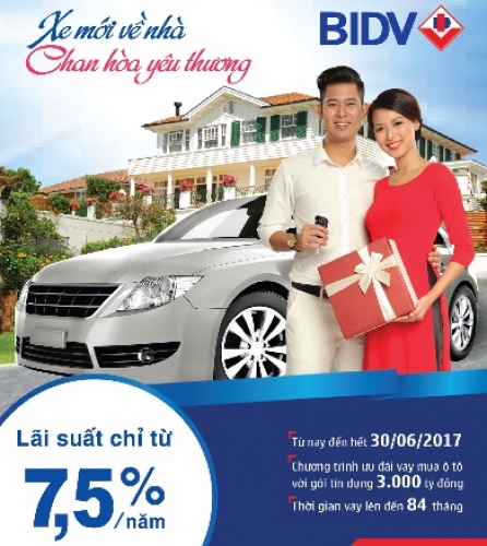 Hiện thực hóa ước mơ sở hữu xe ô tô cùng BIDV