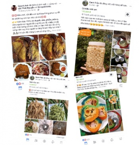 Sôi động thị trường thực phẩm “nhà làm” Sôi động thị trường thực phẩm “nhà làm”