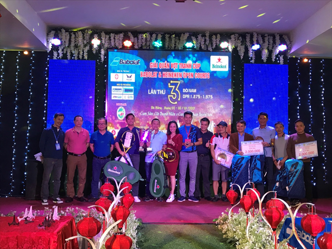 Giải Quần vợt tranh cúp Heineken & Babolat Open Courts lần thứ 3 thành công tốt đẹp