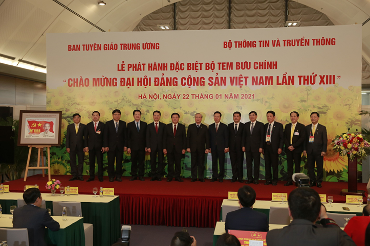 phat hanh bo tem dac biet mung dai hoi dang xiii