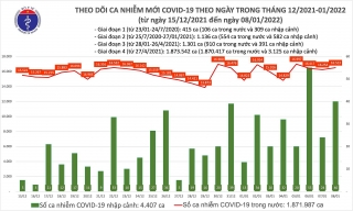 Việt Nam ghi nhận 16.513 ca mắc mới COVID-19 trong ngày 8/1