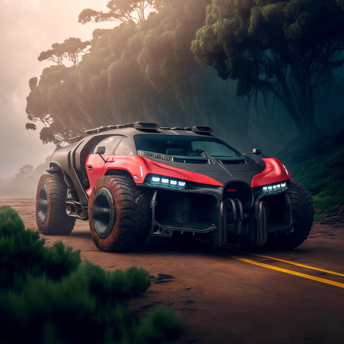 Hình ảnh các mẫu xe Bugatti khi được thiết kế bởi trí tuệ nhân tạo