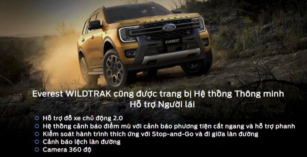 ford everest wildtrak ban cao cap sap duoc ban o viet nam