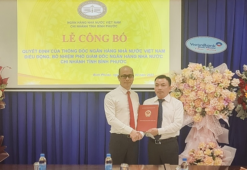 dieu dong va bo nhiem pho giam doc nhnn chi nhanh tinh binh phuoc