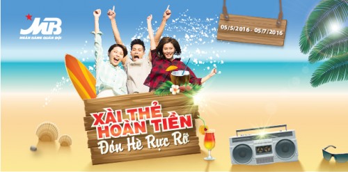 Nhiều ưu đãi hấp dẫn cho chủ thẻ quốc tế MB nhân dịp hè 2016