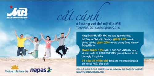 Cất cánh dễ dàng với thẻ nội địa MB