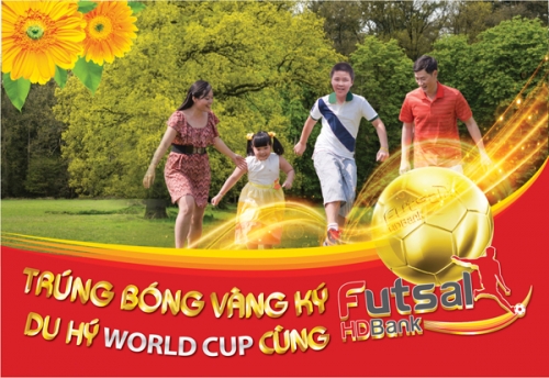 Cơ hội trúng bóng vàng khi gửi tiết kiệm tại HDBank Cơ hội trúng bóng vàng khi gửi tiết kiệm tại HDBank