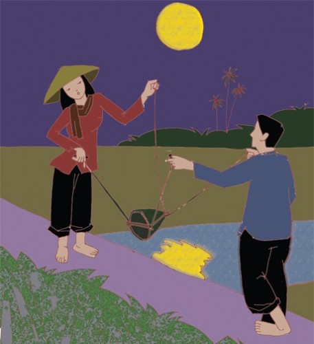 Tát nước đêm hè Tát nước đêm hè