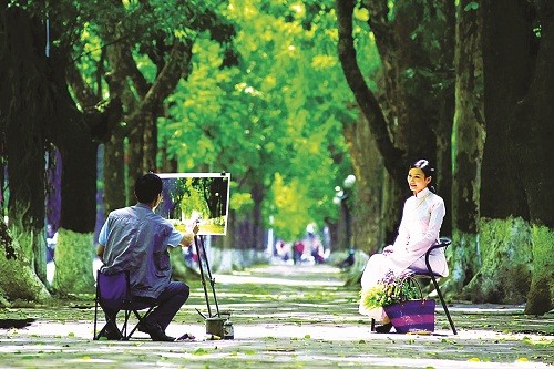 Trong phảng phất sương thu