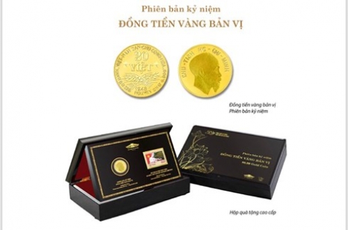 Ra mắt phiên bản kỷ niệm đồng tiền vàng bản vị “Việt”