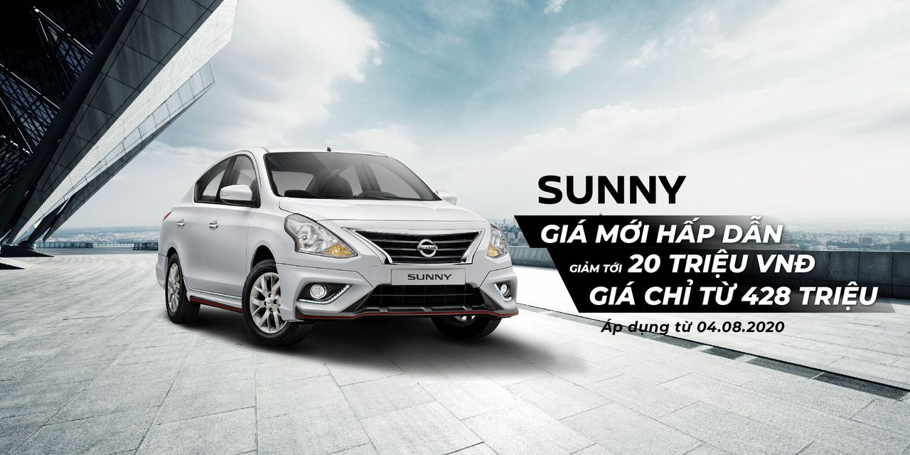 nissan sunny giam gia 20 trieu dong