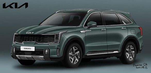 Kia Sorento 2023 lần đầu lộ diện Kia Sorento 2023 lần đầu lộ diện