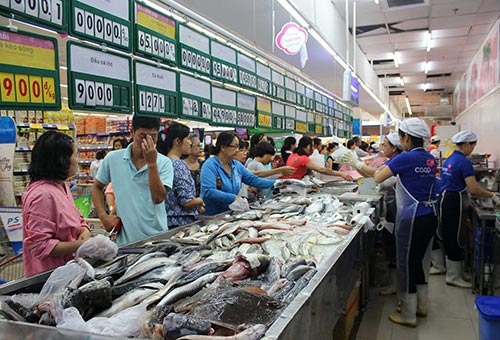 Thủy sản nghẽn lối vào siêu thị