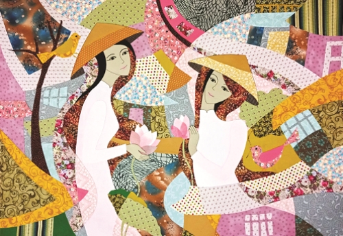 Tìm chỗ đứng cho tranh ghép vải Tìm chỗ đứng cho tranh ghép vải