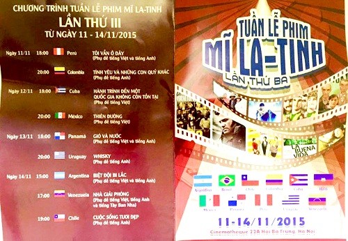 Điện ảnh Mỹ - Latinh “sáng đèn” tại Việt Nam Điện ảnh Mỹ - Latinh “sáng đèn” tại Việt Nam