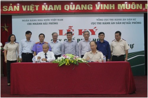 NHNN Hải Phòng: Đấy mạnh phối hợp trong công tác thi hành án NHNN Hải Phòng: Đấy mạnh phối hợp trong công tác thi hành án