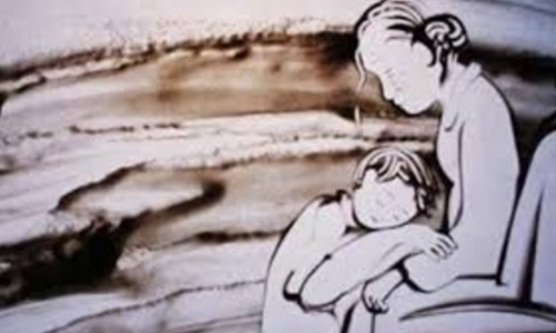 Búi tóc của mẹ