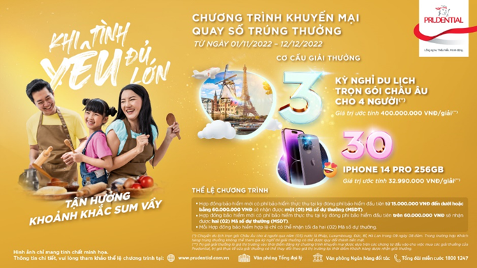 Nhận ngay cơ hội du lịch châu Âu khi mua bảo hiểm của Prudential nhan ngay co hoi du lich chau au khi mua bao hiem cua prudential