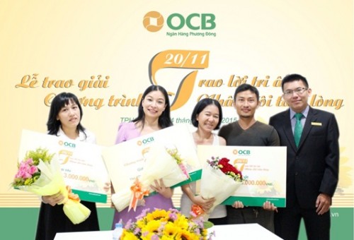 OCB trao giải “Thay lời tri ân – Nhân đôi tấm lòng”