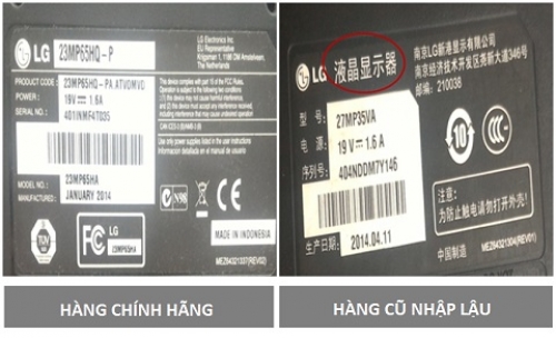 LG khyến cáo các loại màn hình nhập lậu, kém chất lượng