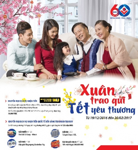 “Xuân trao gửi – Tết yêu thương” cùng BIDV